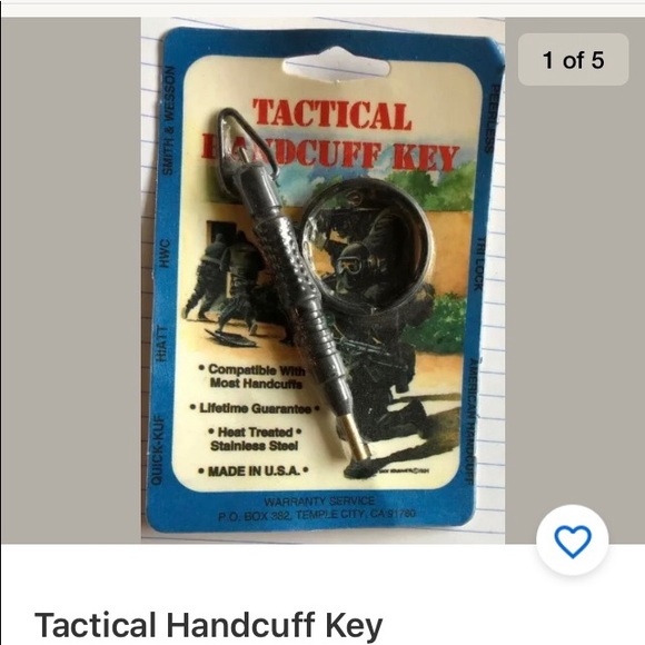 Handcuff key - Picture 2 of 3